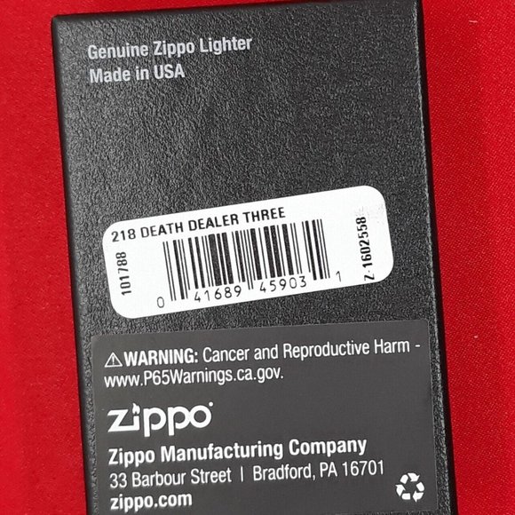 Death Dealer III By Frazetta Authentic Zippo Collectible Black Matte - Picture 4 of 5